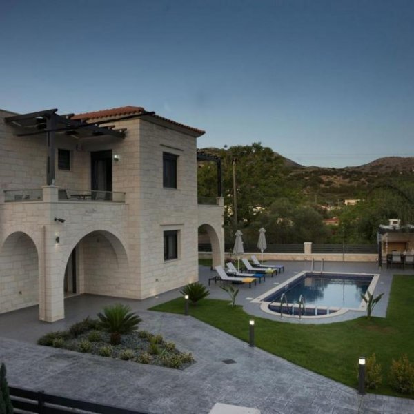 Almyrida Kreta, Almyrida: Stilvolle Villa mit Pool und weitem Ausblick zu verkaufen Haus kaufen